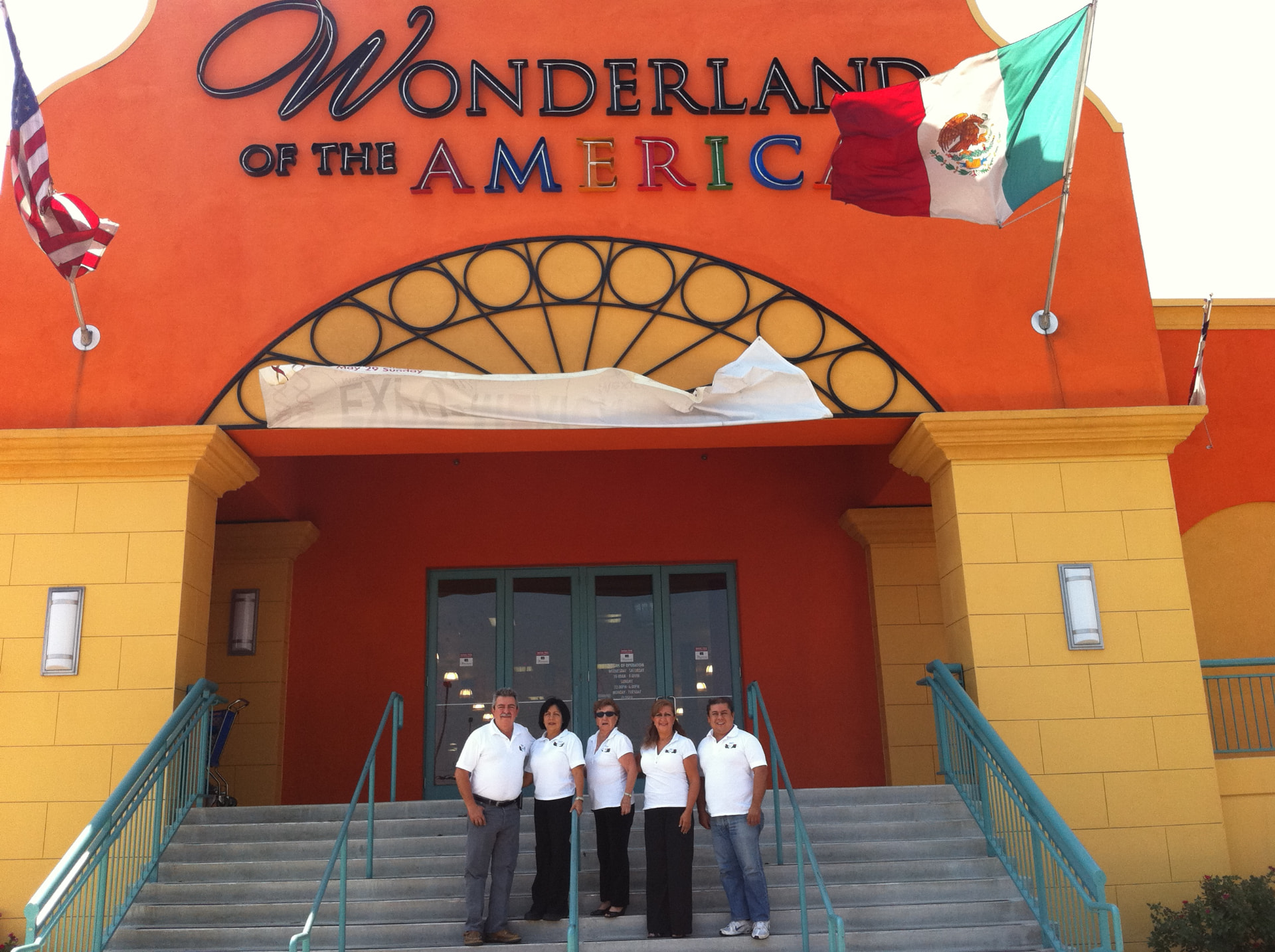 The Rio Mar family at their first Mexican food festival in San Antonio, Texas, 2011